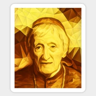 John Henry Newman Golden Portrait | John Henry Newman Artwork 9 Sticker